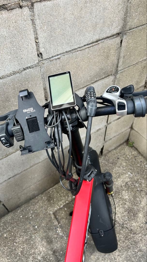 y*u様 suipie電動アシスト自転車 太タイヤ レッド/ブラック