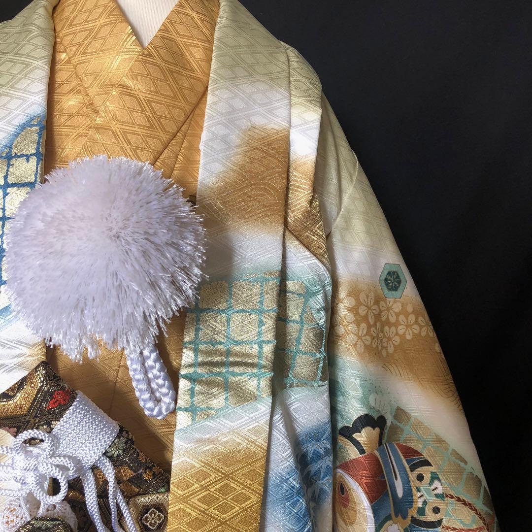 【美品　未使用品】豪華刺繍　七五三 5歳　男の子　逸品　羽織　着物　袴　セット
