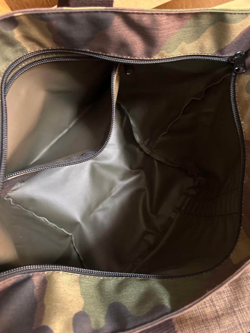 Herve Chapelier エルベシャプリエ　カモフラトートバッグ