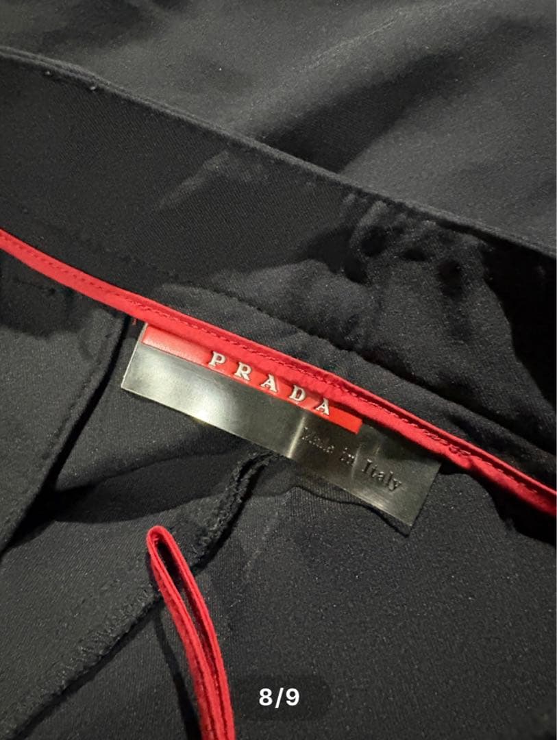 パンツ PRADA SPORT straight slacks black