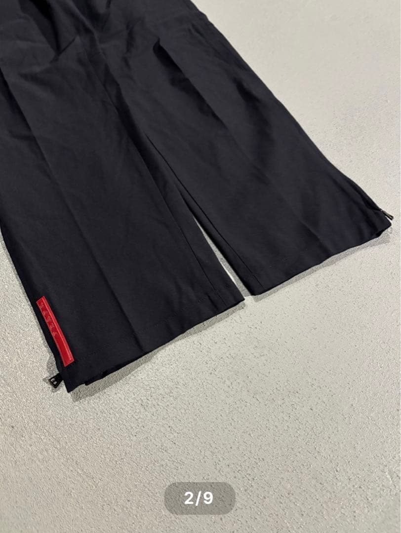 パンツ PRADA SPORT straight slacks black