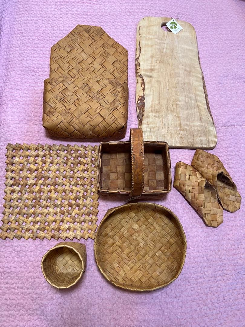 白樺細工　白樺カッティングボード　まとめ売り