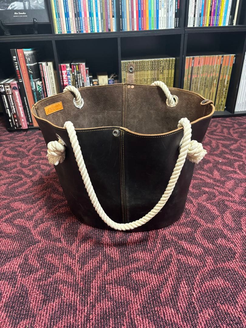 GUM-A-MAMA 定価約6万特注コードバン使用バケットバック希少レア