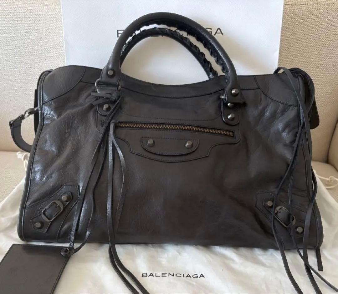 Ss 新品・未使用　BALENCIAGA シティ バッグ　ブラック