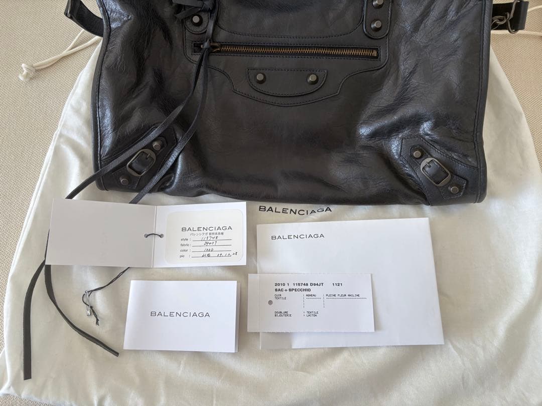 Ss 新品・未使用　BALENCIAGA シティ バッグ　ブラック