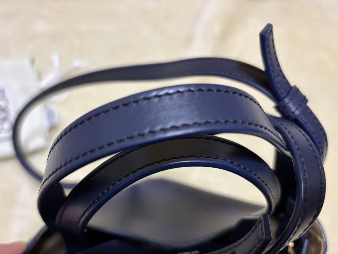 美品◯LOEWE ロエベ　パズルトート　ミニ　ネイビー