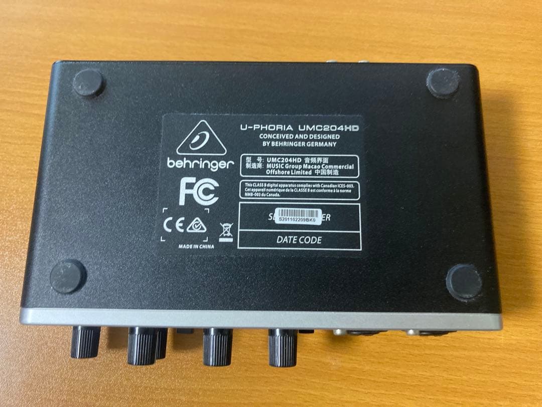DTM・DAW Behringer U-PHORIA UMC204HD