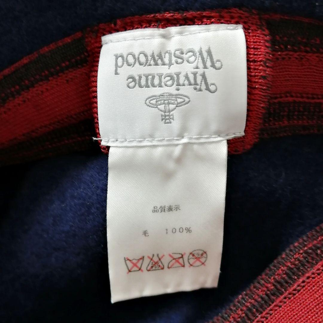 美品✨ ヴィヴィアン　帽子　ハット　オーブ 刺繍　バスククロッシェ　紺　S〜M