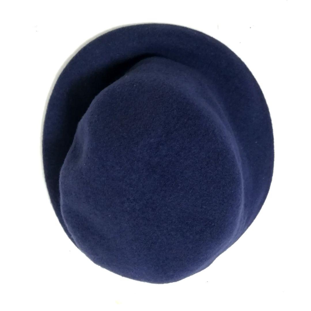 美品✨ ヴィヴィアン　帽子　ハット　オーブ 刺繍　バスククロッシェ　紺　S〜M