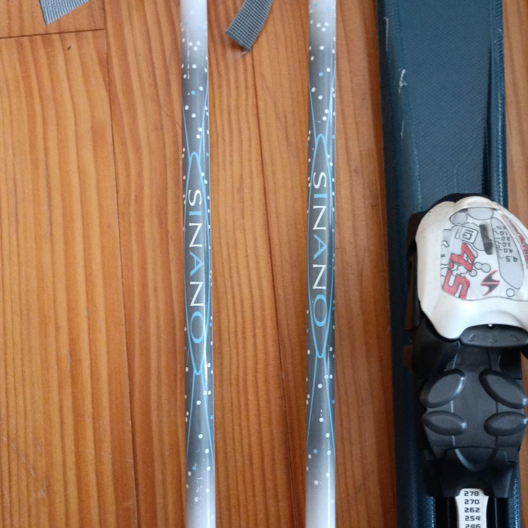 Blizzardスキー140cm、ストック、子供用