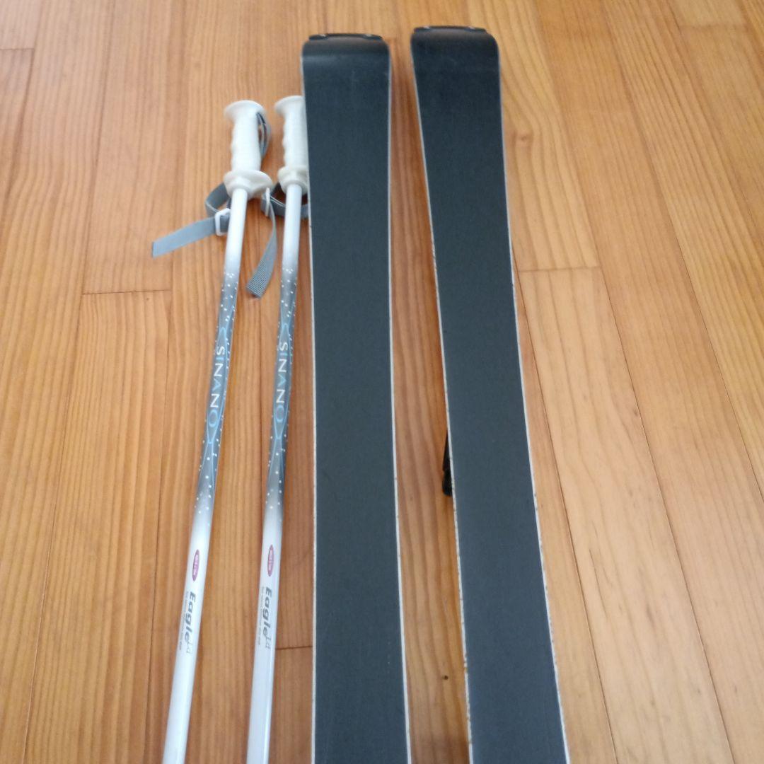 Blizzardスキー140cm、ストック、子供用