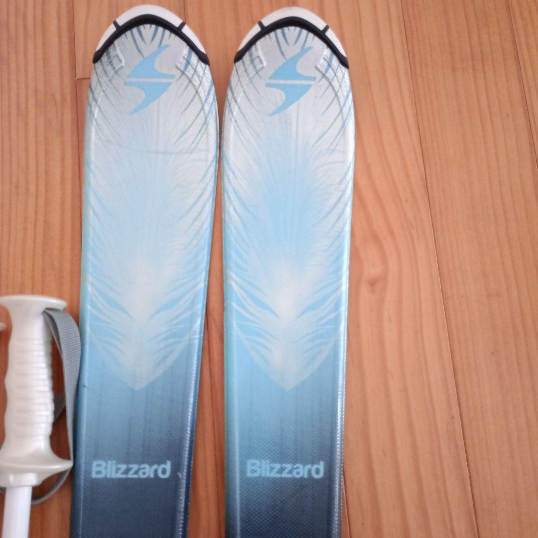 Blizzardスキー140cm、ストック、子供用