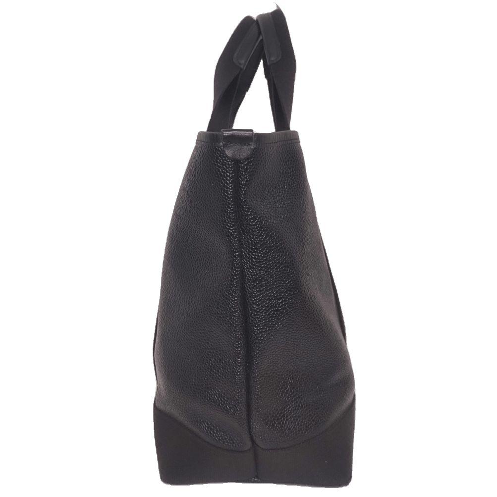 ✨未使用級✨TOPKAPI　スコッチグレイン　ネオレザー　トートバッグ　A4　黒