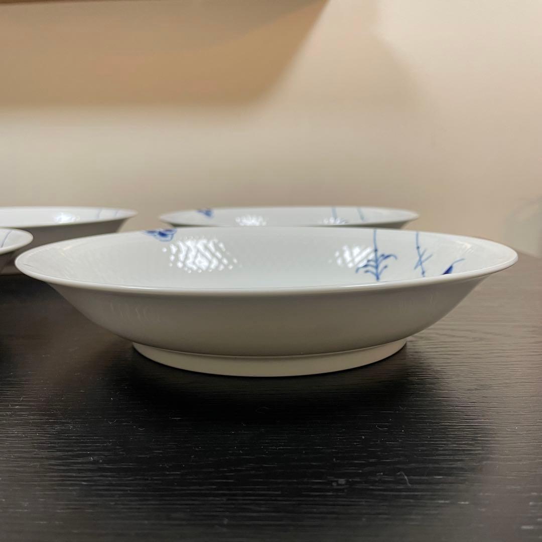   ブルーパルメッテ23cm深皿　4枚