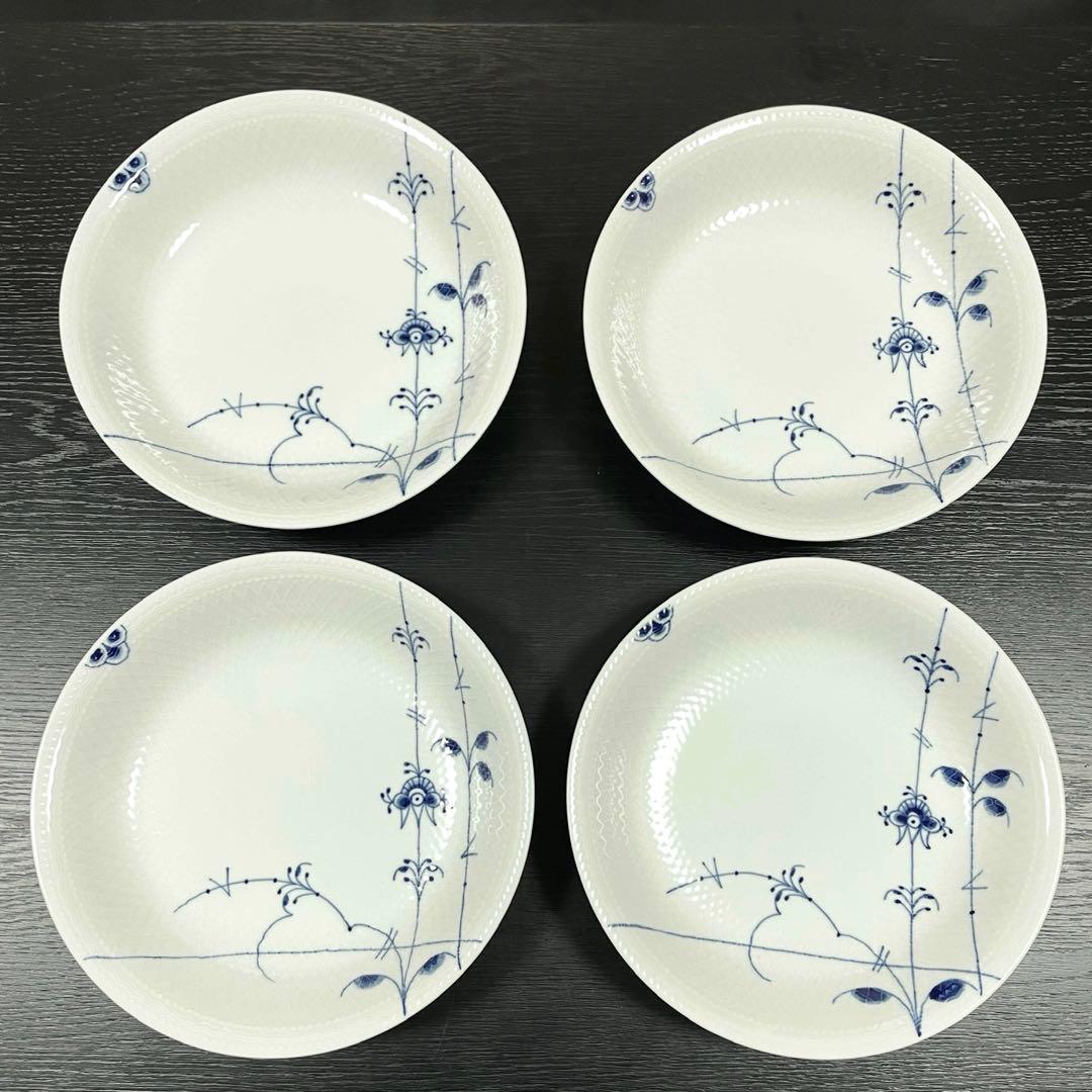   ブルーパルメッテ23cm深皿　4枚