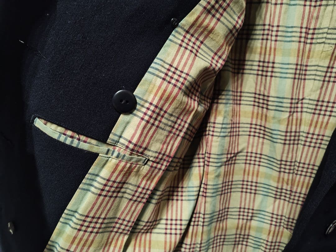 ナイジェルケーボン 40s NAVY Pコート ピーコート 状態良好 48