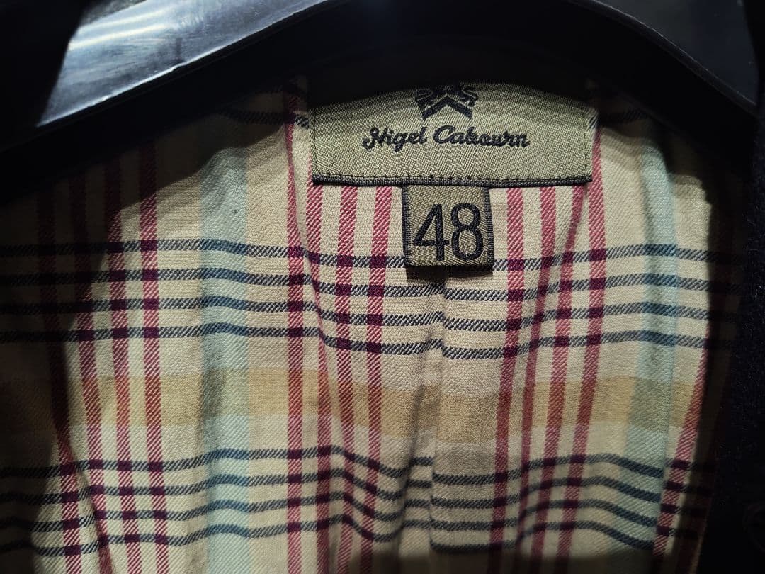 ナイジェルケーボン 40s NAVY Pコート ピーコート 状態良好 48