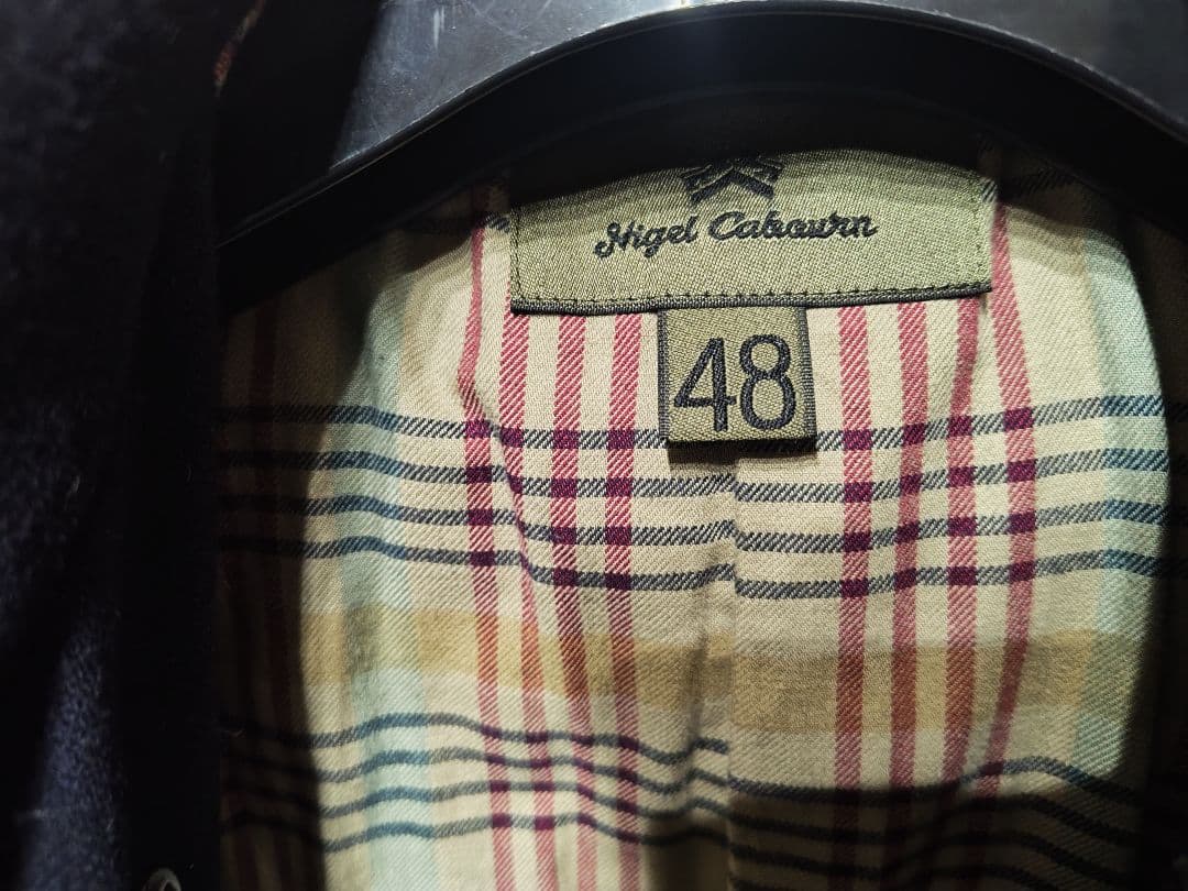 ナイジェルケーボン 40s NAVY Pコート ピーコート 状態良好 48