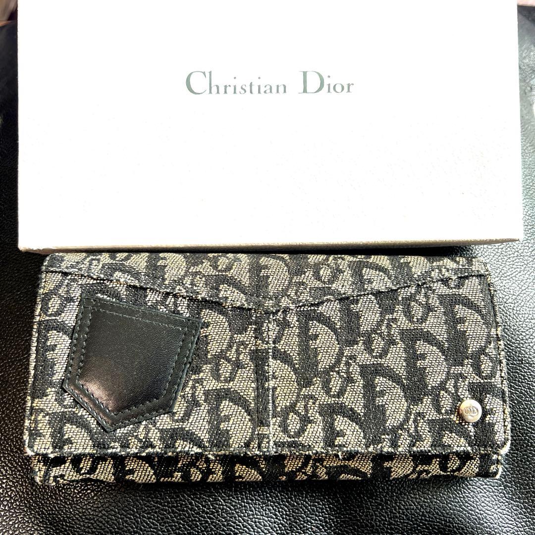 【良品】Christian Dior クリスチャンディオール トロッター 長財布
