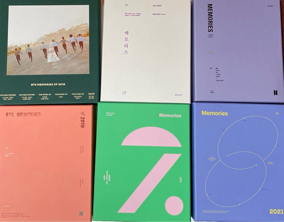 BTS MEMORIES 2016〜2021 まとめ売り　全て Blu-ray