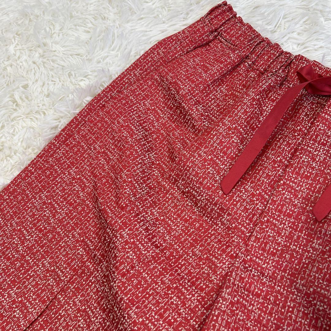 ✨美品✨ ドゥロワー カスリジャガードドロストパンツ シルク 近年 40