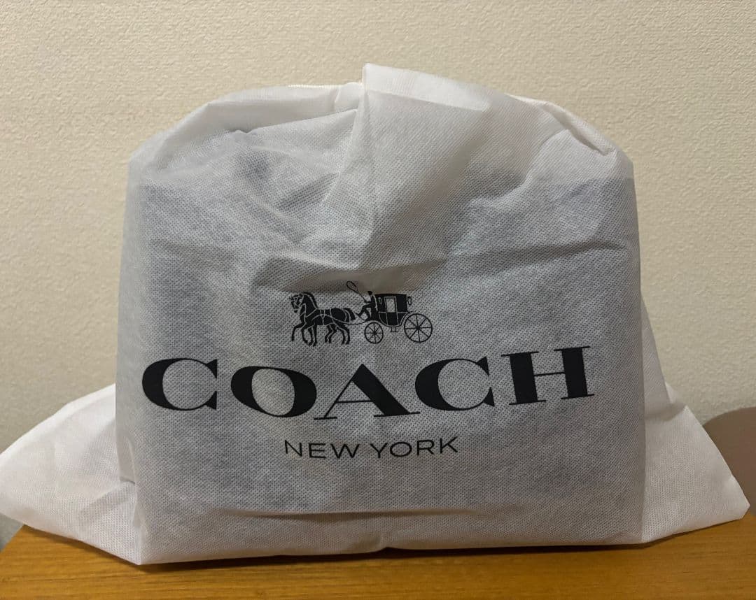 美品 COACH コーチ レザー トートバッグ 2way ネイビー