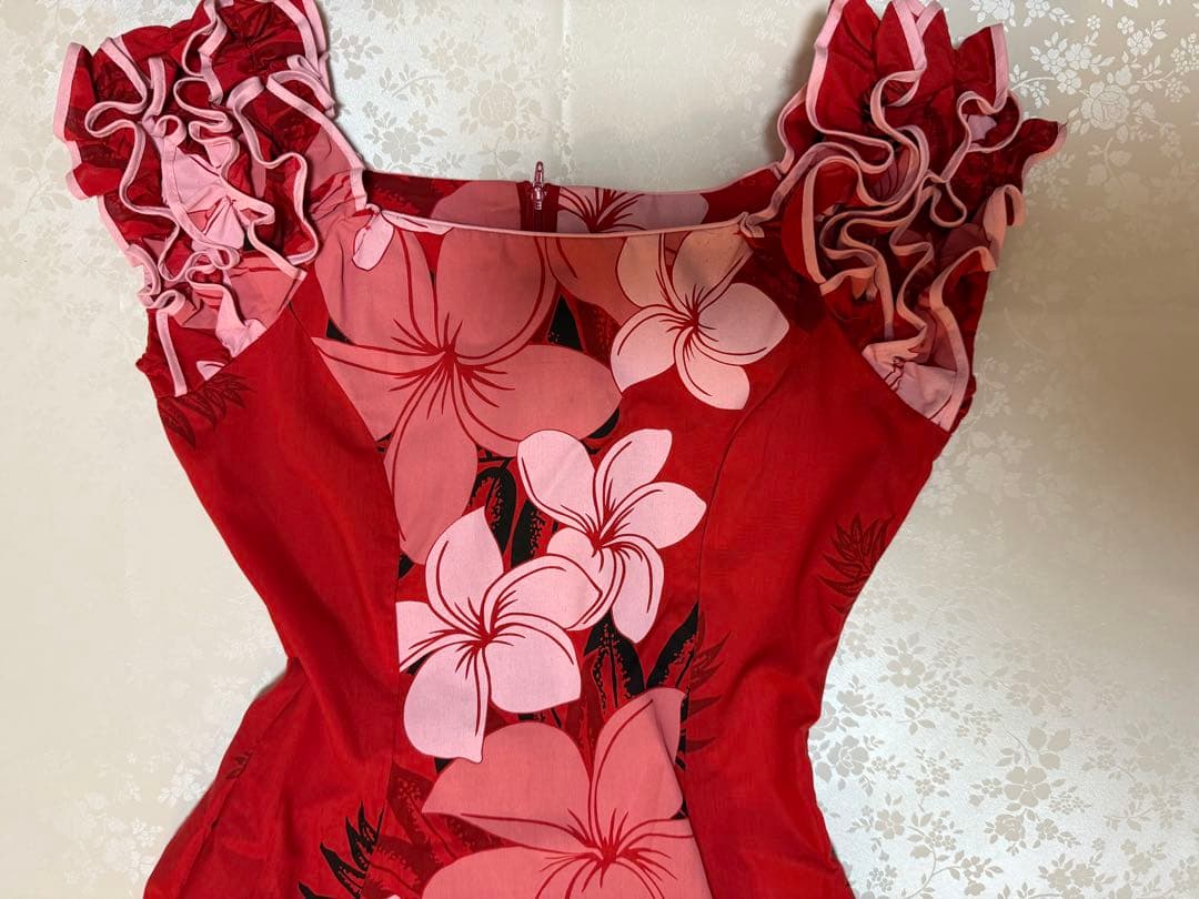 Hura＆Hawaiian Club Seed ꕤ︎︎フラダンス ドレス 赤ꕤ︎︎