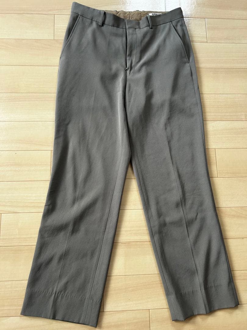 パンツ AURALEE wool max gabardine slacks