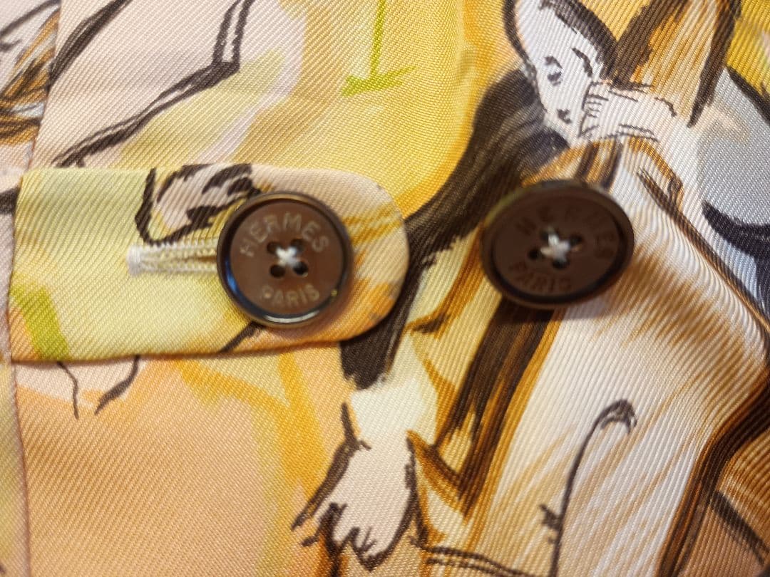 HERMES エルメス ジレ ベスト オーケストラ柄