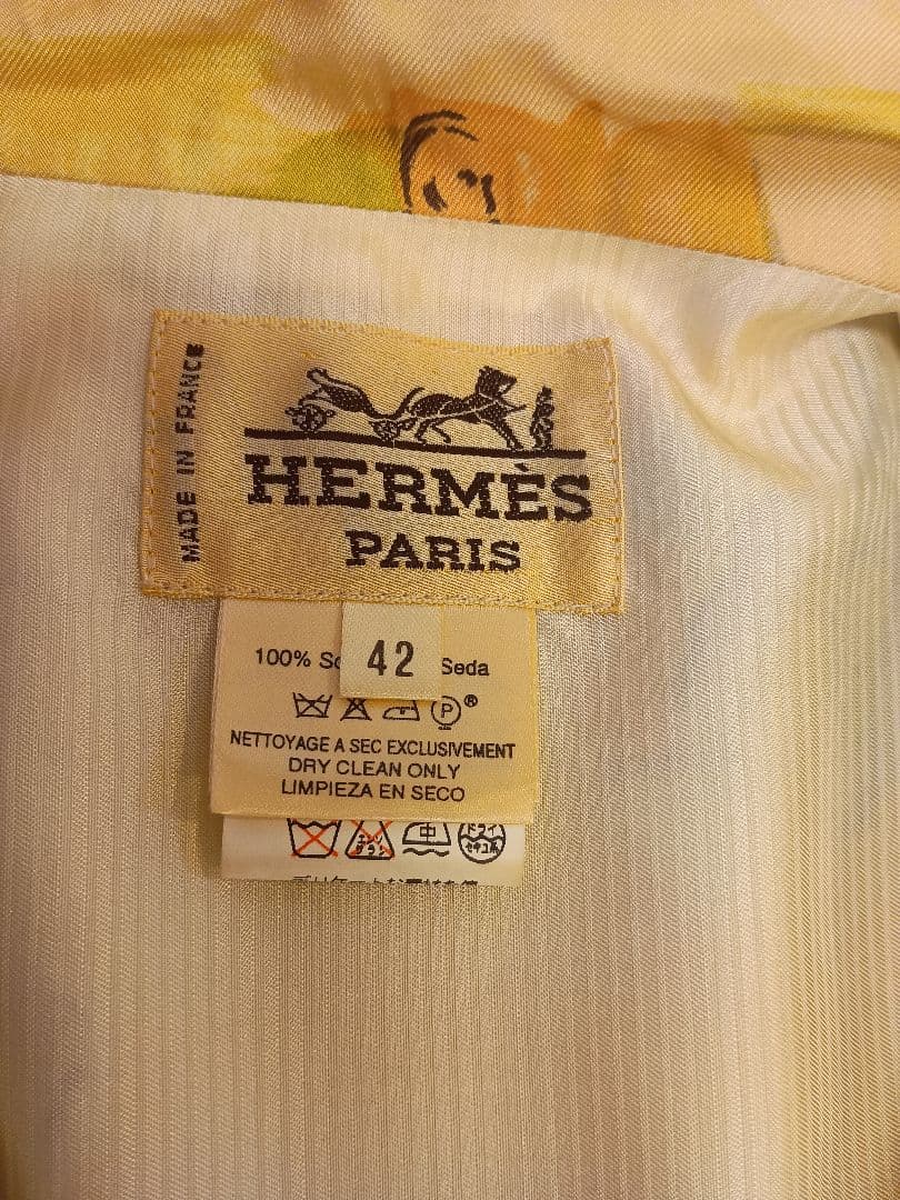 HERMES エルメス ジレ ベスト オーケストラ柄