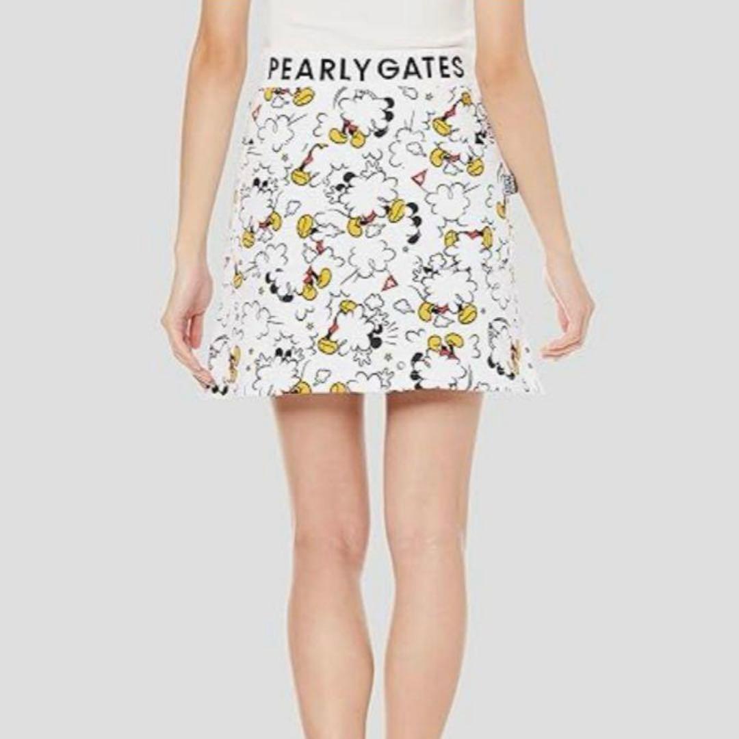 【新品未使用】パーリーゲイツ ディズニー ミッキー コラボ スカート 0サイズ