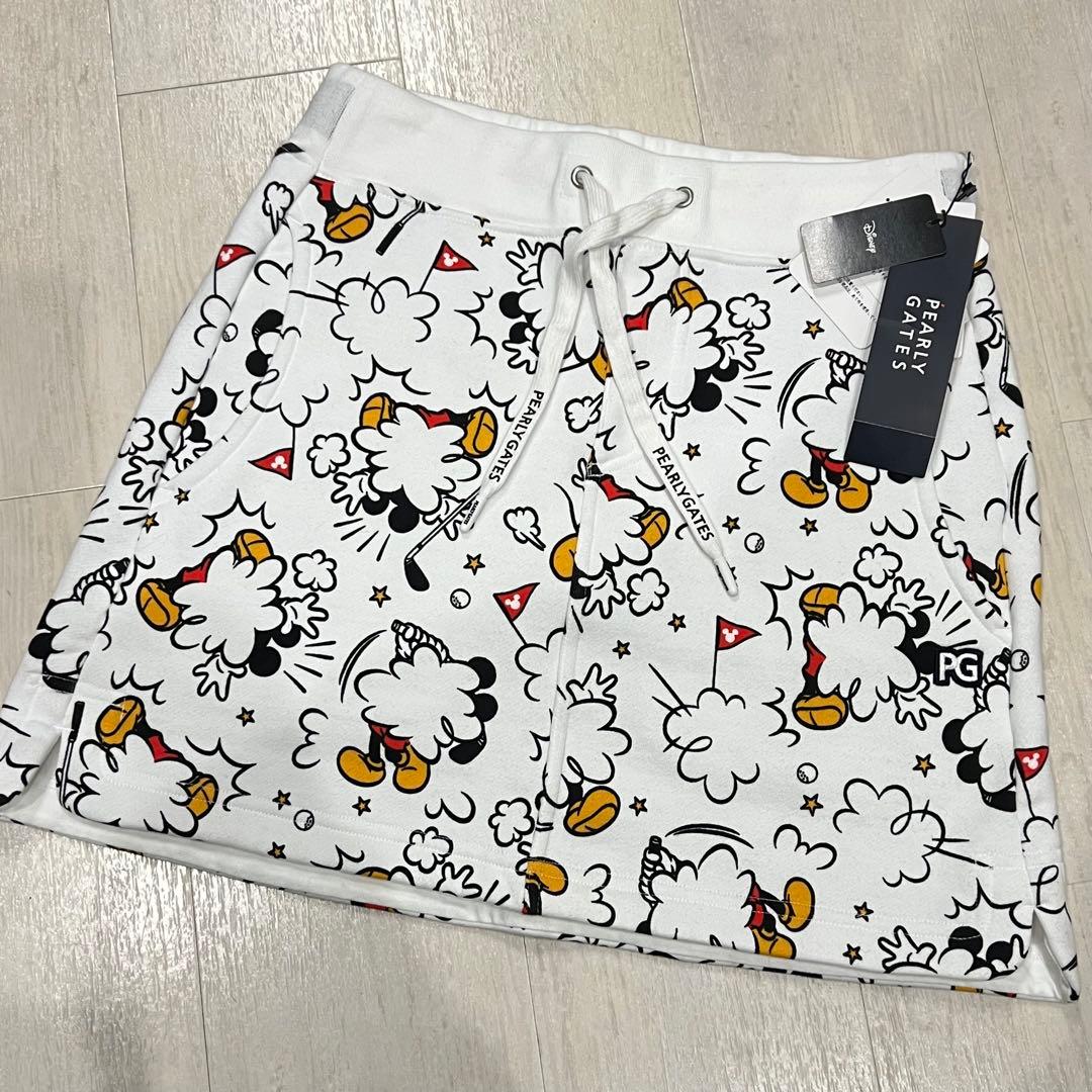 【新品未使用】パーリーゲイツ ディズニー ミッキー コラボ スカート 0サイズ