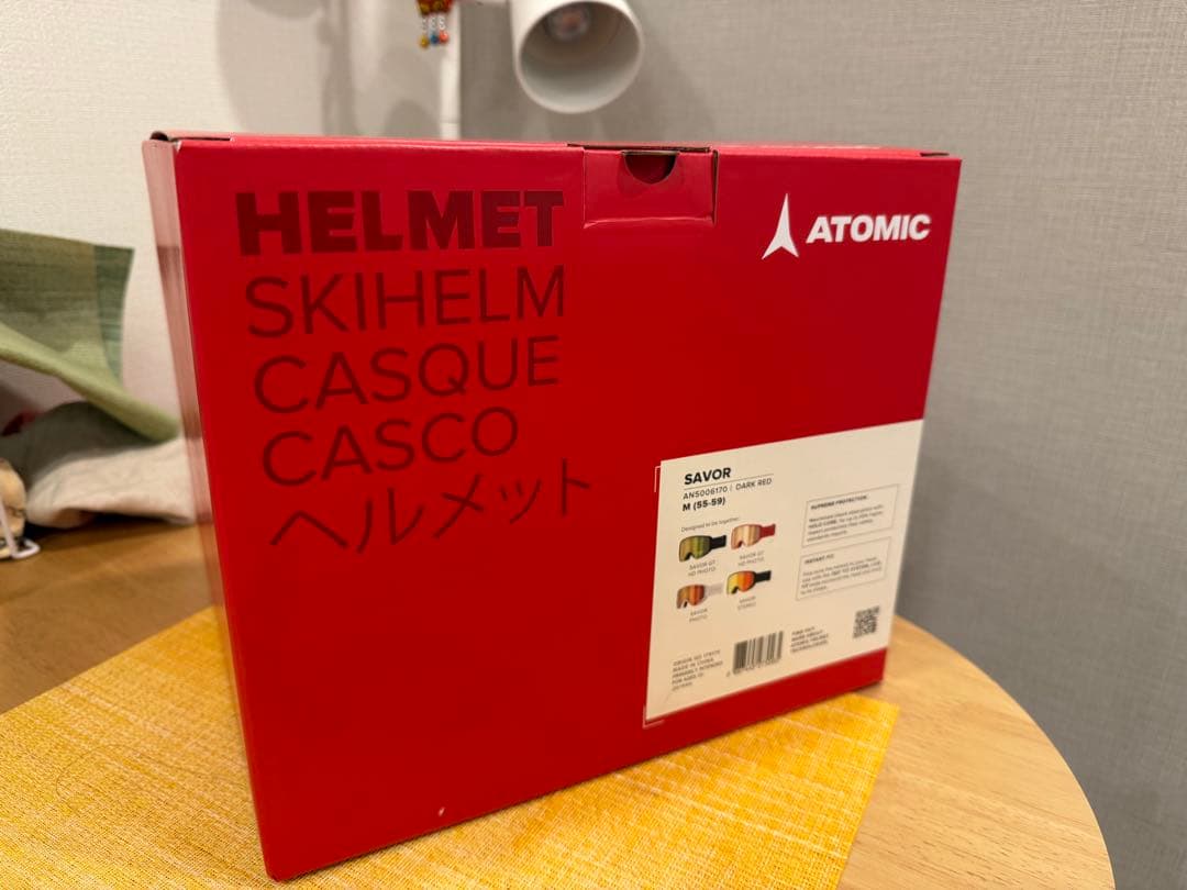 ATOMIC SAVOR ヘルメット M ダークレッド