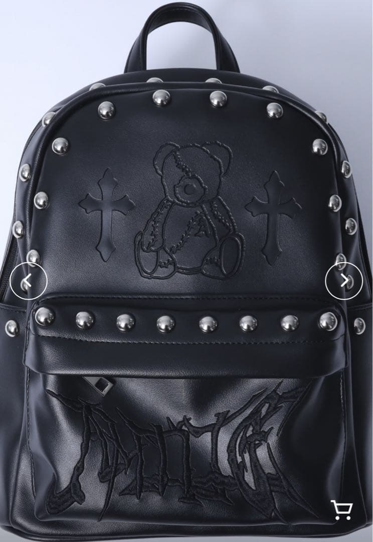 DARK ANGEL BEAR型押しスタッズリュック