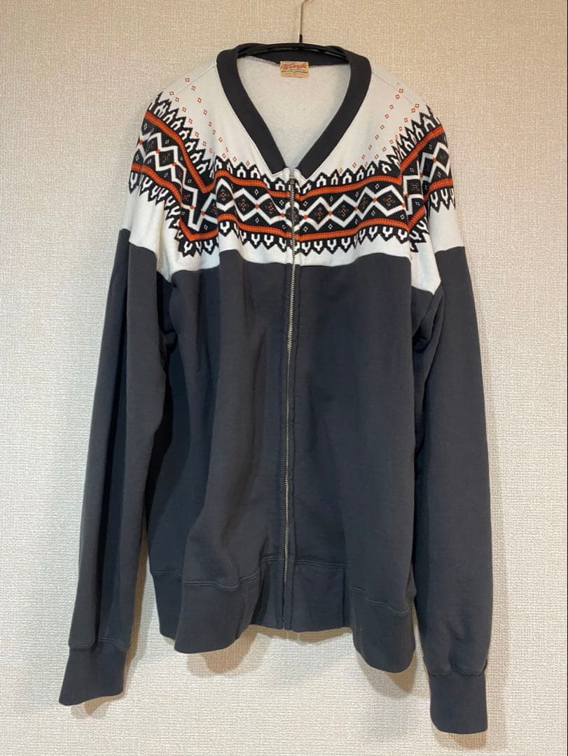 ホワイツビル  PATTERN ZIP SWEAT SHIRT