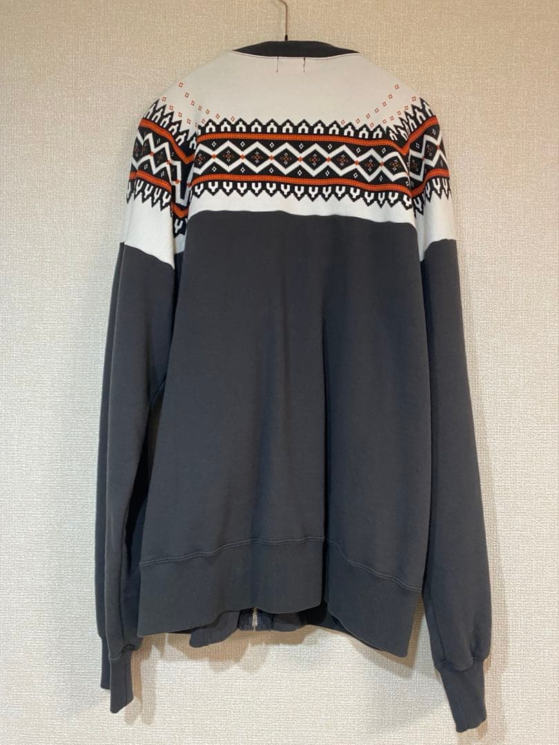 ホワイツビル  PATTERN ZIP SWEAT SHIRT