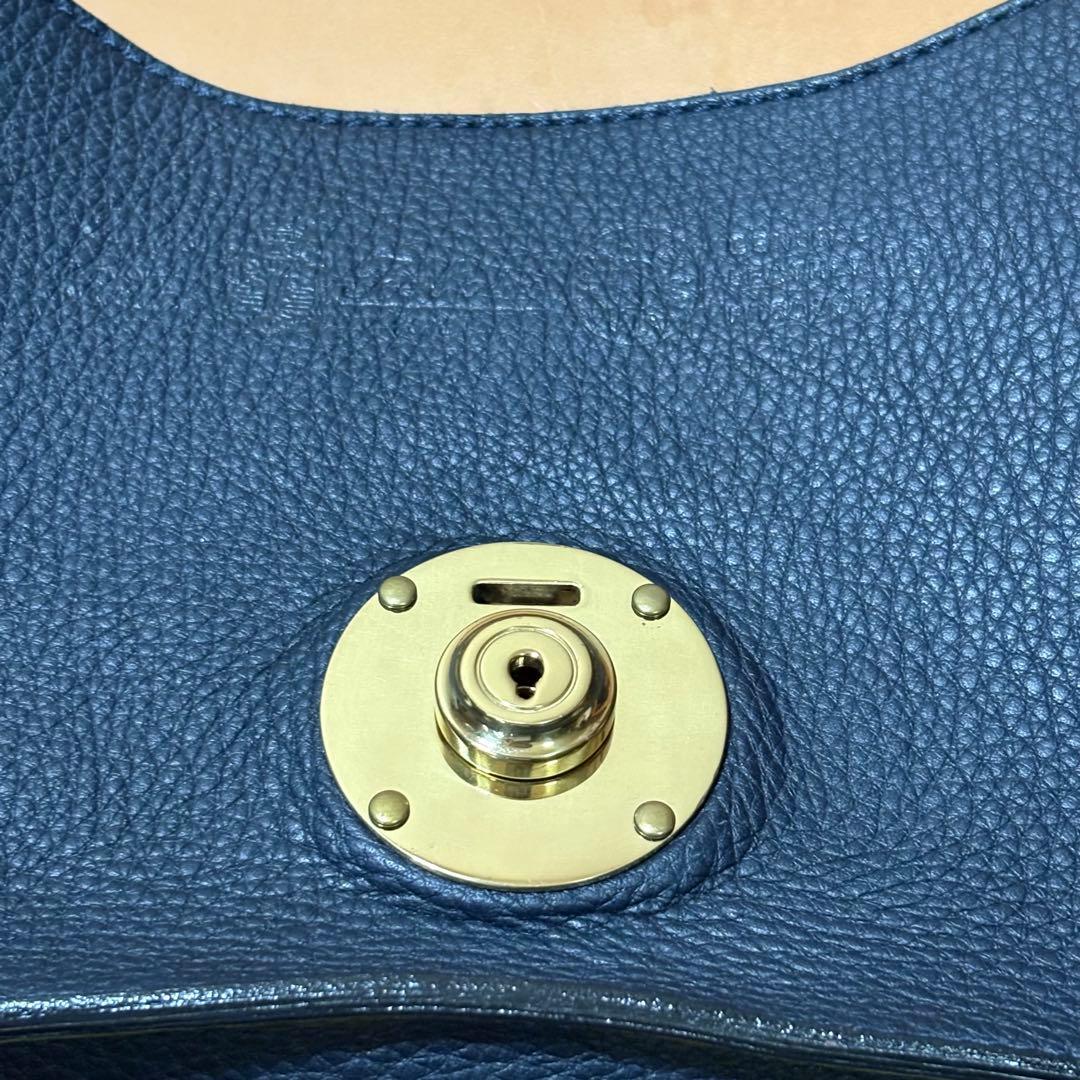 激レア！！【Felisi】 コレクションレザー ショルダーバッグ(ネイビー)