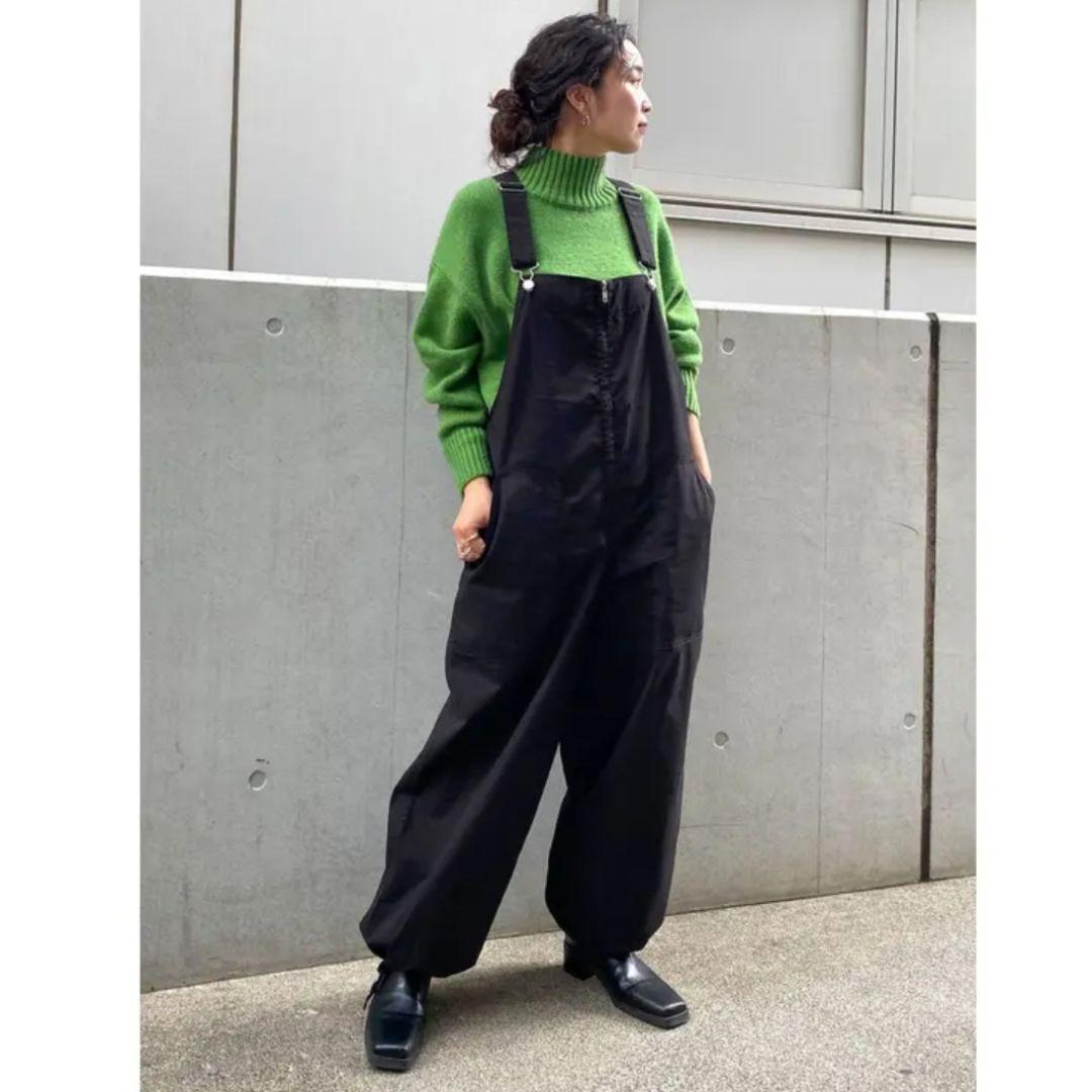 新品　アングリッド　ミリタリールーズサロペット　オーバーオール　ゆったり　黒