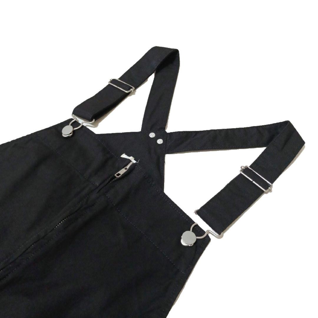 新品　アングリッド　ミリタリールーズサロペット　オーバーオール　ゆったり　黒