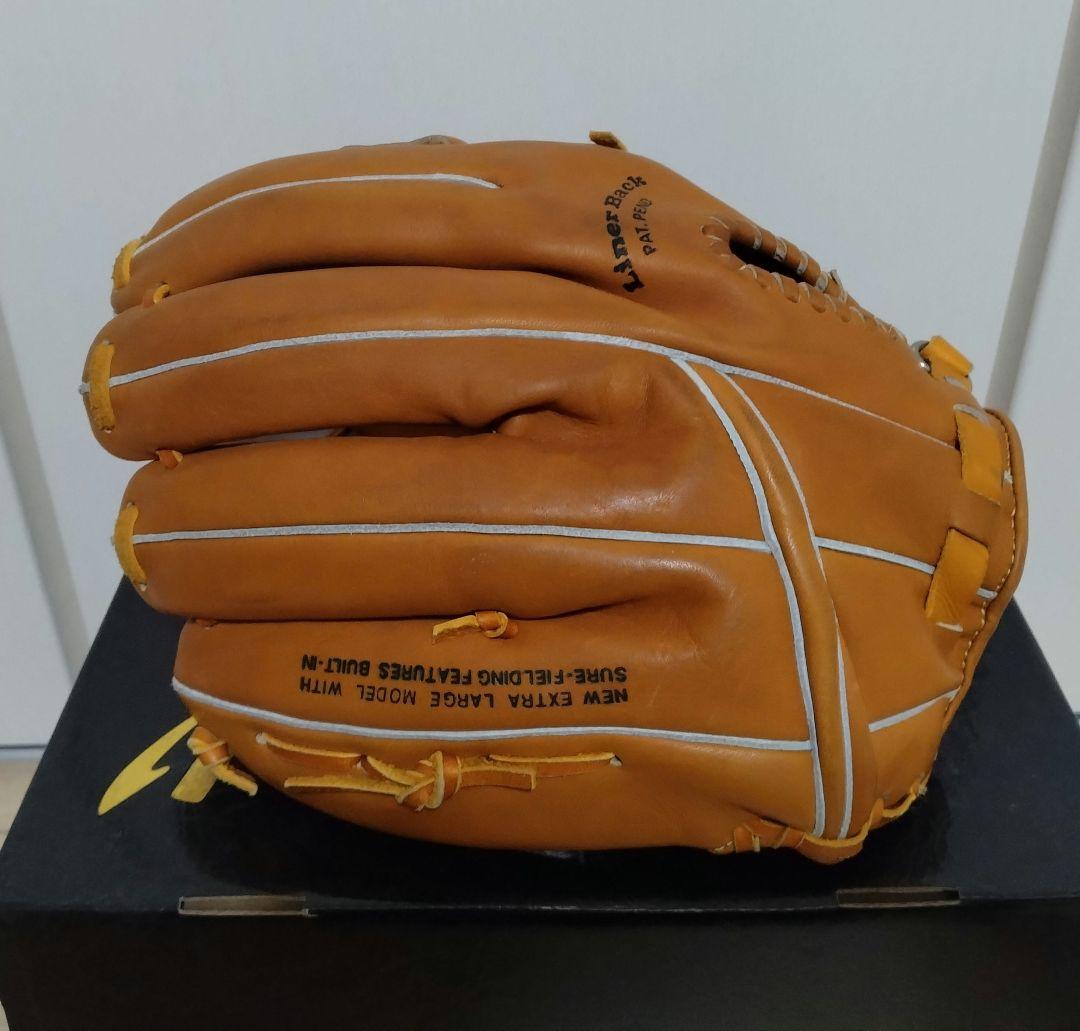 当時物　ミズノ　ワールドウィン 赤カップ　硬式グラブ　グローブ　 高田繁モデル