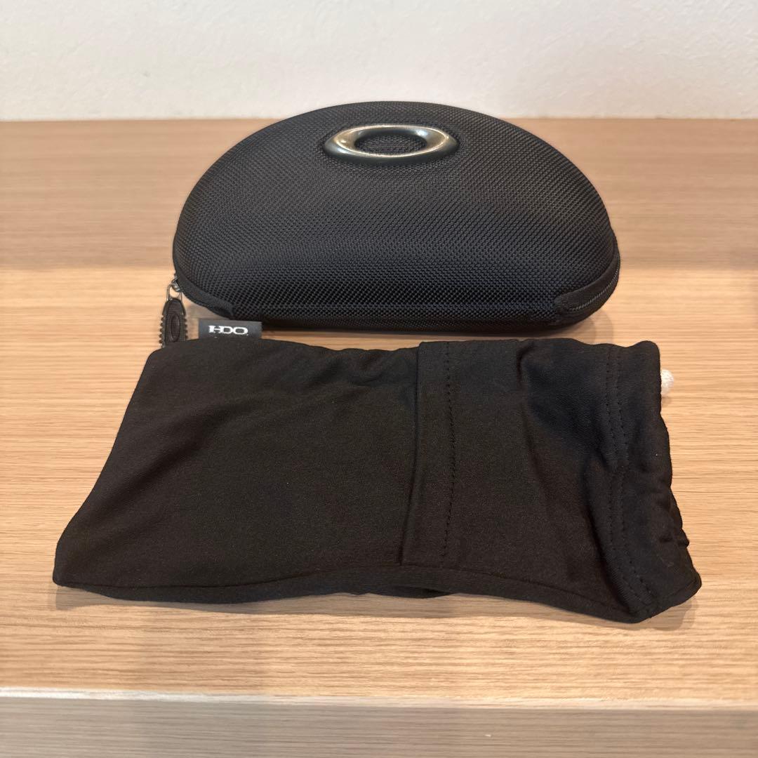 Oakley スポーツサングラス 赤レンズ ホワイト/グリーン