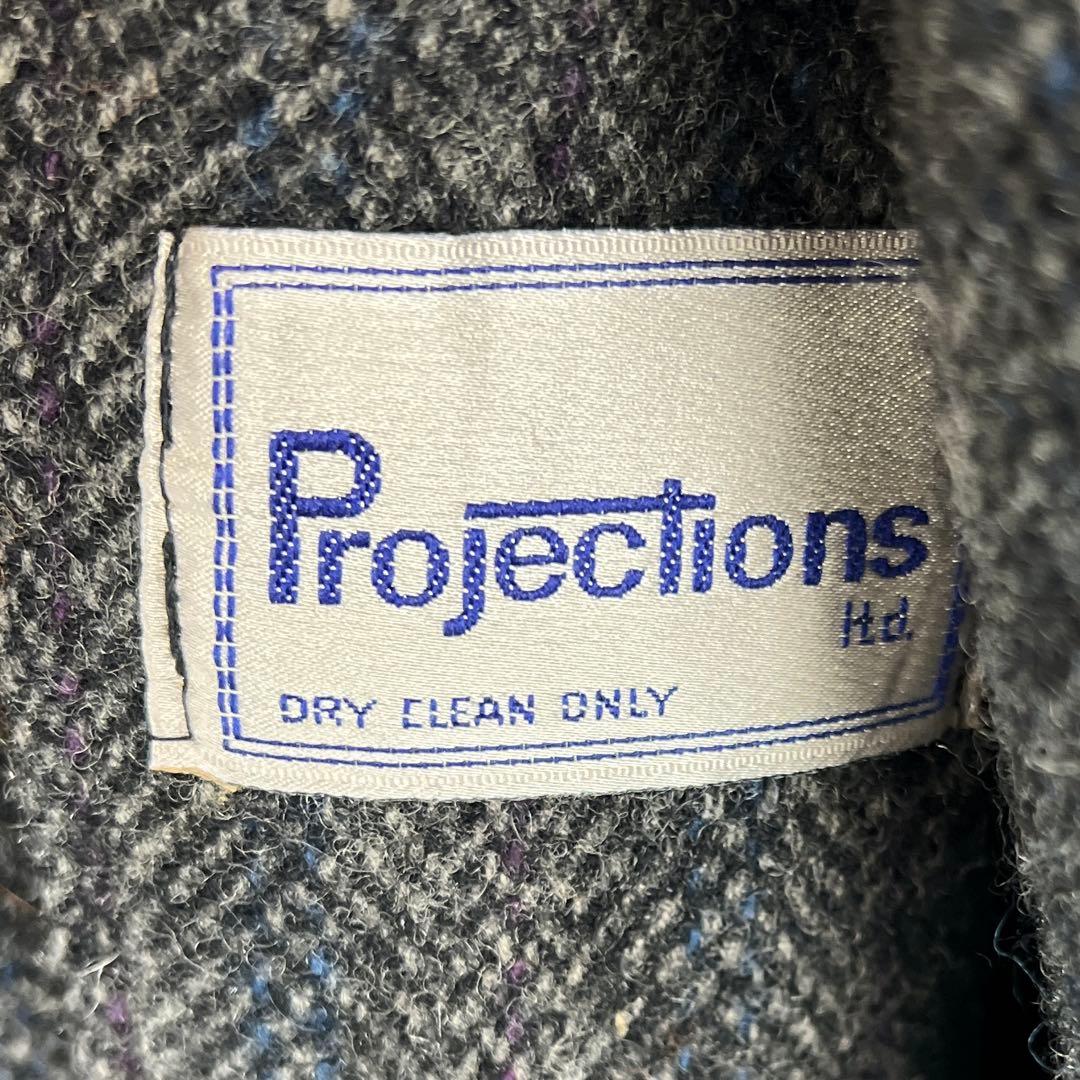 Fayy様USA製ヴィンテージヘリンボーンロングコートProjections