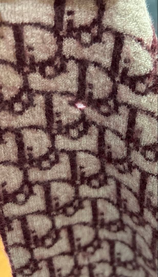 Christian Dior トロッター マフラーイ タリア製 ウール100%