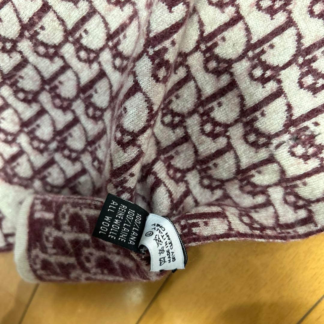 Christian Dior トロッター マフラーイ タリア製 ウール100%