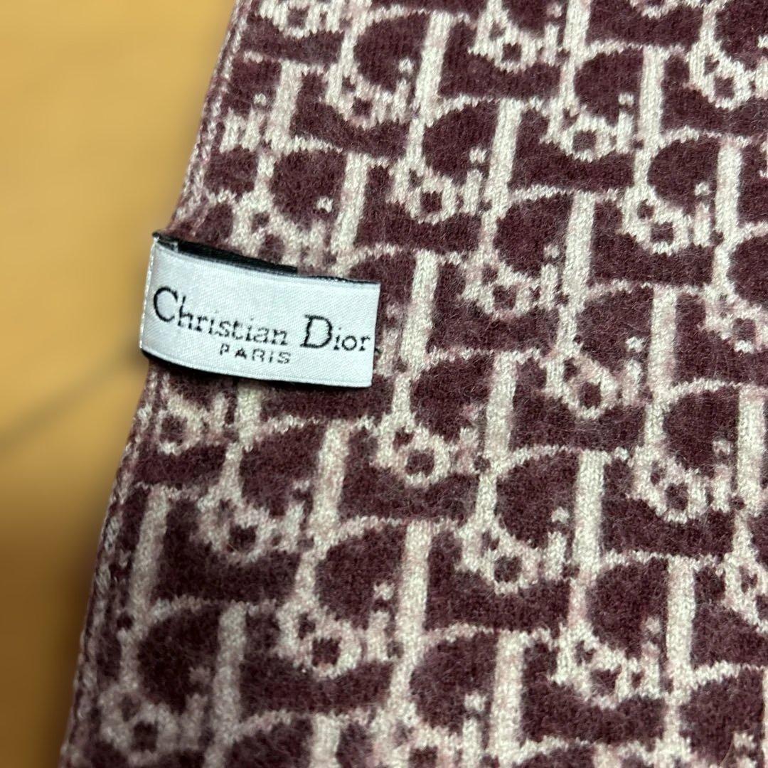 Christian Dior トロッター マフラーイ タリア製 ウール100%