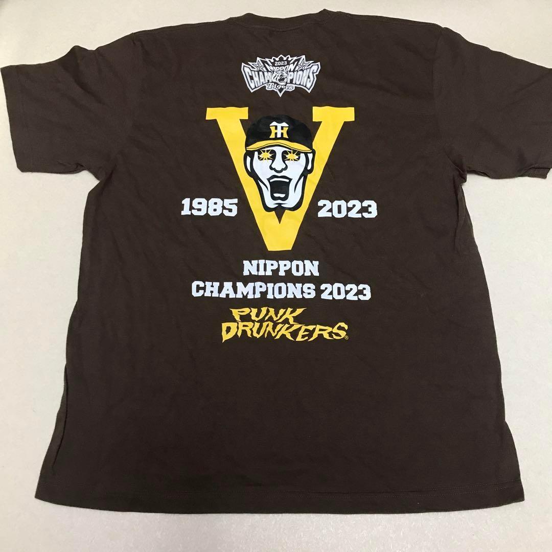 パンクドランカーズ XXL 阪神タイガース 優勝記念 未使用 Tシャツ 茶
