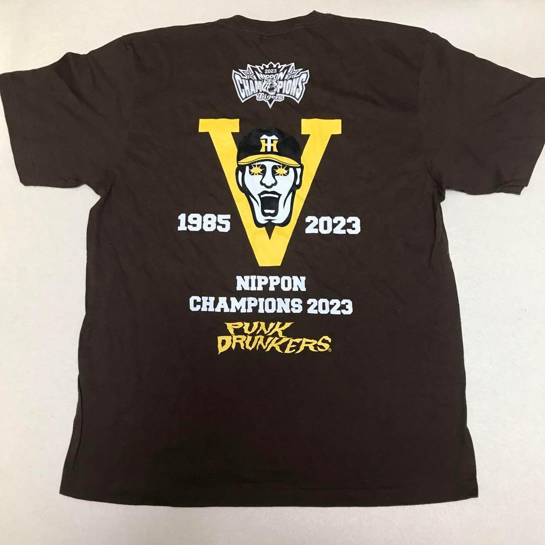 パンクドランカーズ XXL 阪神タイガース 優勝記念 未使用 Tシャツ 茶