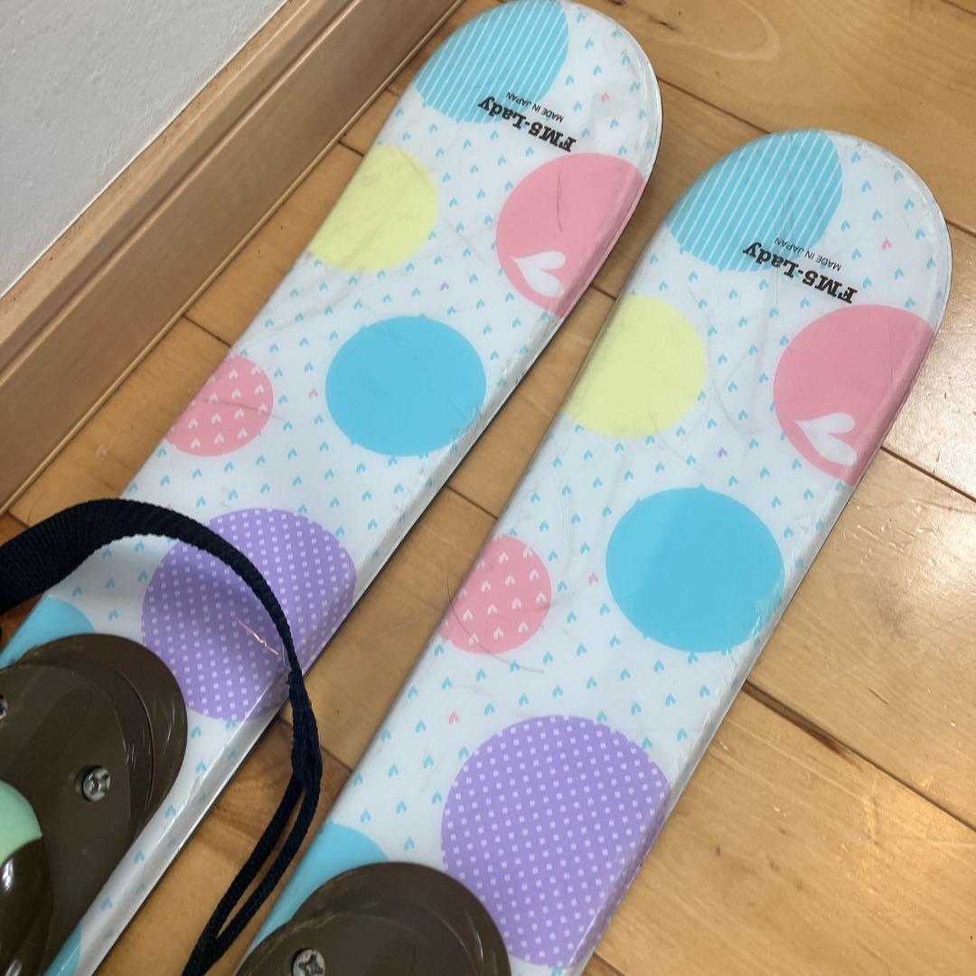 ショートスキー　レディース　kissmark キスマーク 3点セット　25㎝