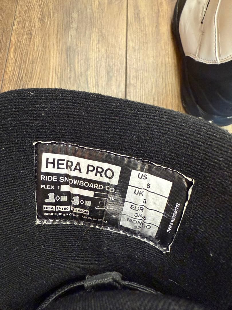 RIDE HERA PRO 23-24スノーボードブーツ 女性用