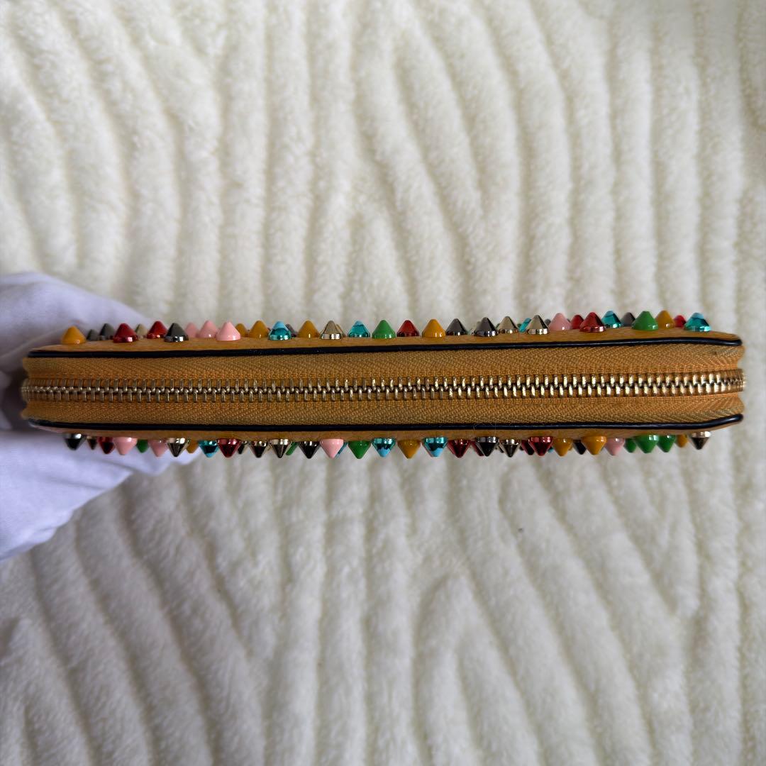 ✨️美品✨️ルブタン 長財布 パネトーネ ラウンドジップ マルチカラー レザー